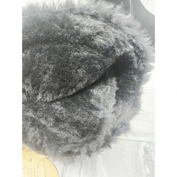 Lamo Women's Black Suede Sheepskin Lined Boots Size 6 - Picture 6 of 8